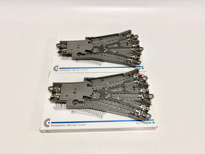 Märklin 24630 2x C-Gleis Dreiwegweiche AC H0