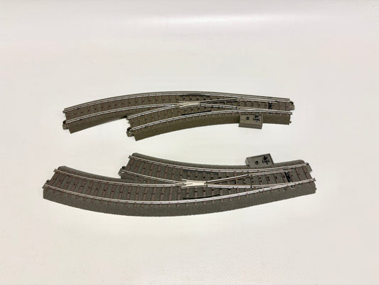 Märklin 24671 + 24672 Bogenweichen mit Antrieb + Digitaldecoder AC H0