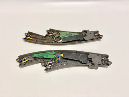 Märklin 24671 + 24672 Bogenweichen mit Antrieb + Digitaldecoder AC H0