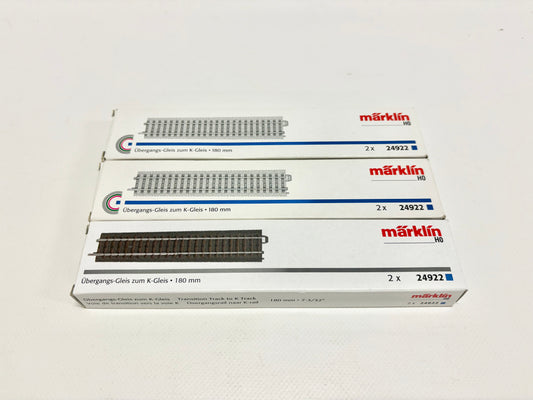 Märklin 24951 3x Packung C-Gleis Übergangsgleis zum M-Gleis AC H0