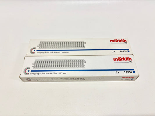 Märklin 24951 2x Packung C-Gleis Übergangsgleis zum M-Gleis AC H0