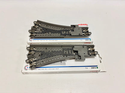Märklin 24612 + 24611 C-Gleis Weichenpaar AC H0