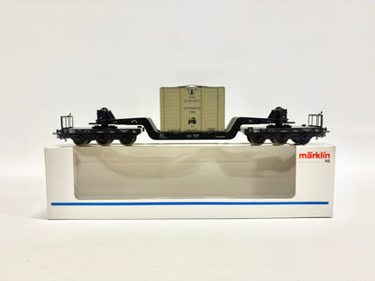 Märklin 4618 Schwerlastwagen mit Transportkiste DB AC H0