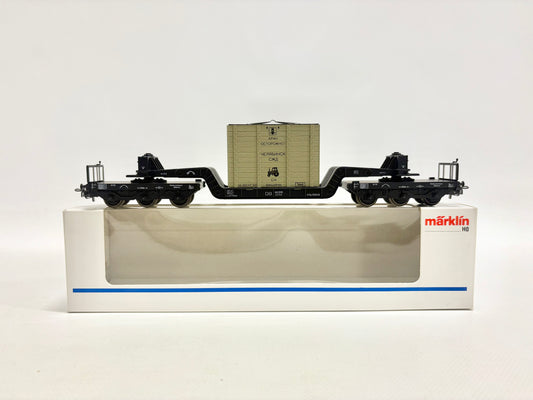 Märklin 4618 Schwerlastwagen mit Transportkiste DB AC H0