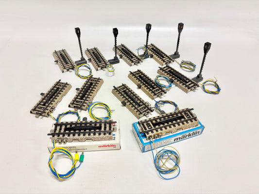 Märklin 11x 5112 + 5113 M-Gleis Entkupplungsgleise Konvolut AC H0