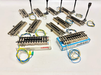 Märklin 11x 5112 + 5113 M-Gleis Entkupplungsgleise Konvolut AC H0