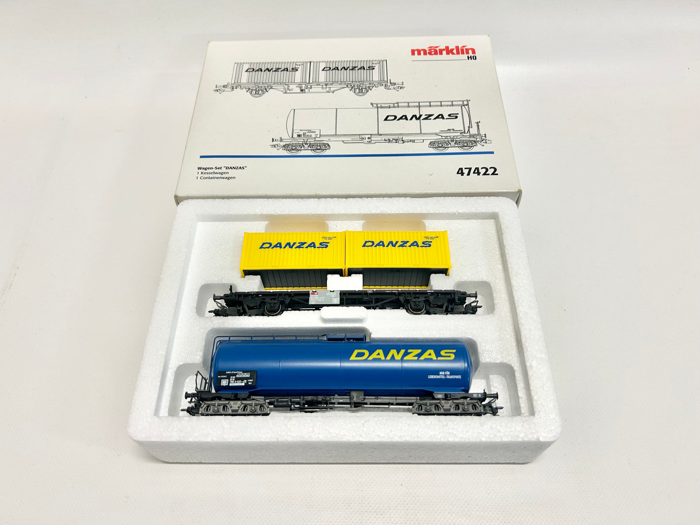 Märklin 47422 Wagen-Set DANZAS Güterwagen H0