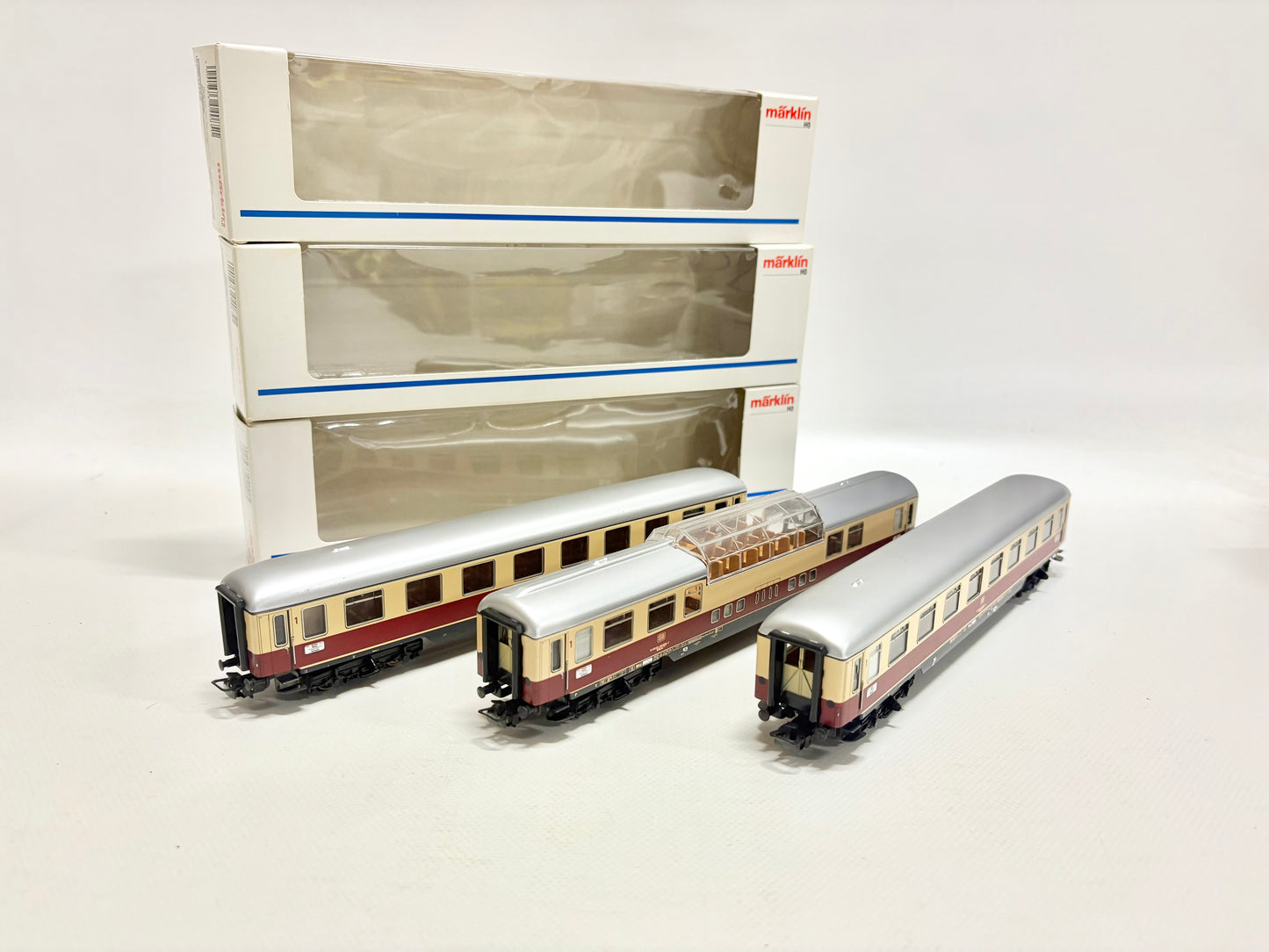 Märklin 4090 4085 3x TEE-Personenwagen DB AC H0