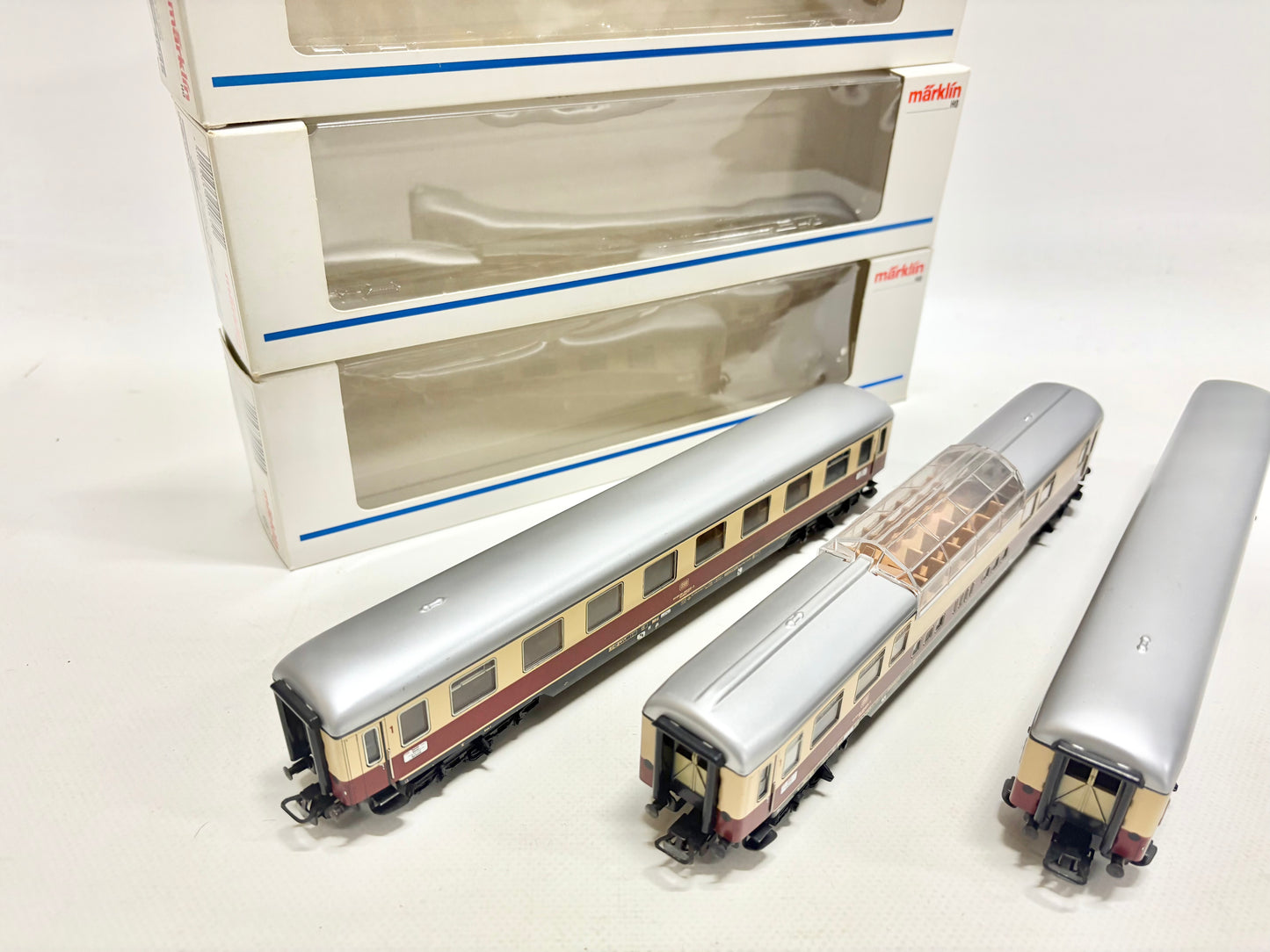 Märklin 4090 4085 3x TEE-Personenwagen DB AC H0