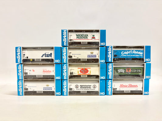 Märklin Wagen-Set Werbewagen Konvolut AC H0