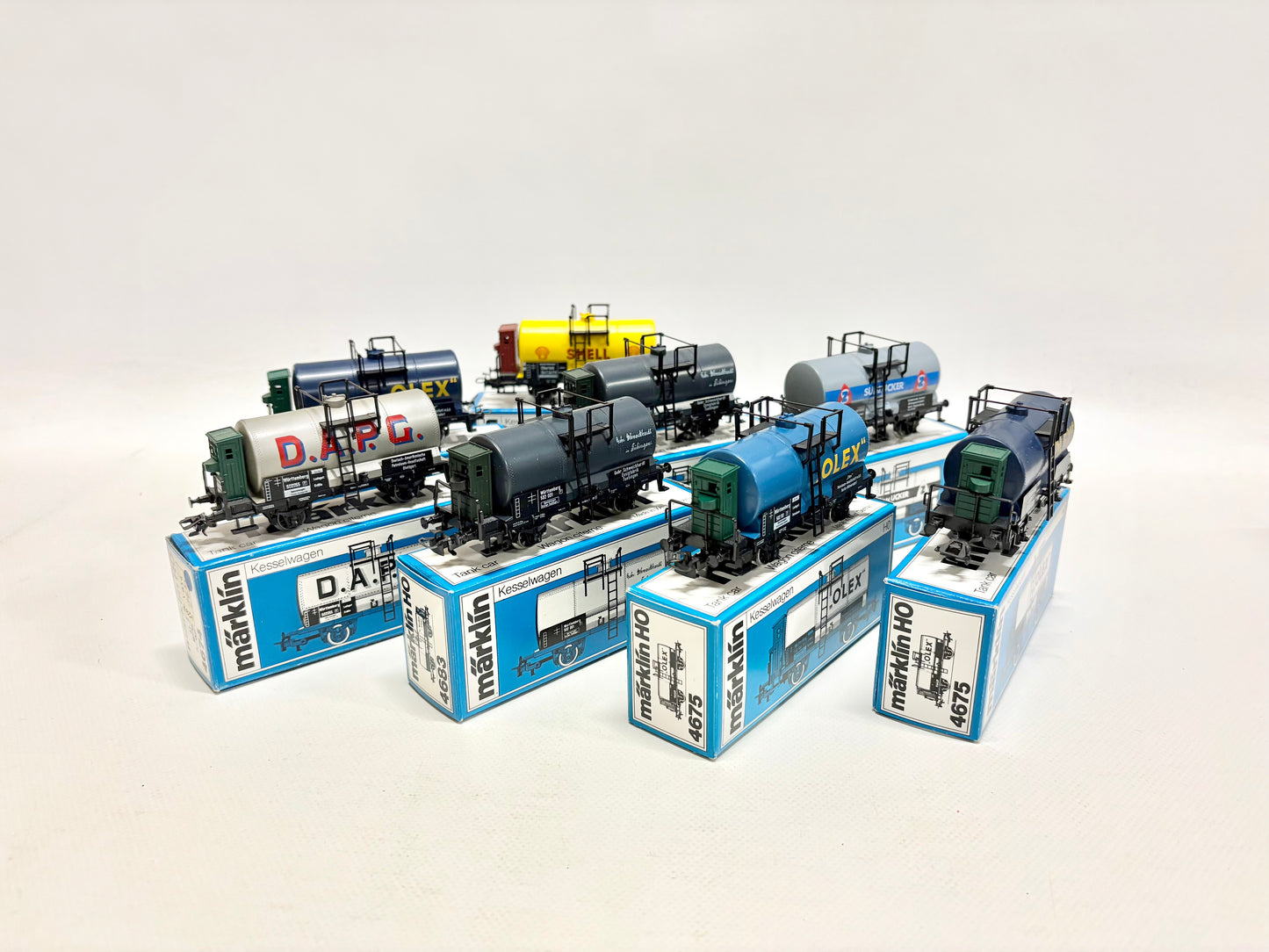 Märklin 4683 4682 4676 4675 4674 8x Kesselwagen DR AC H0