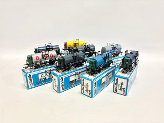 Märklin 4683 4682 4676 4675 4674 8x Kesselwagen DR AC H0