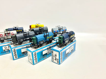 Märklin 4683 4682 4676 4675 4674 8x Kesselwagen DR AC H0