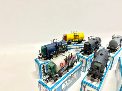 Märklin 4683 4682 4676 4675 4674 8x Kesselwagen DR AC H0