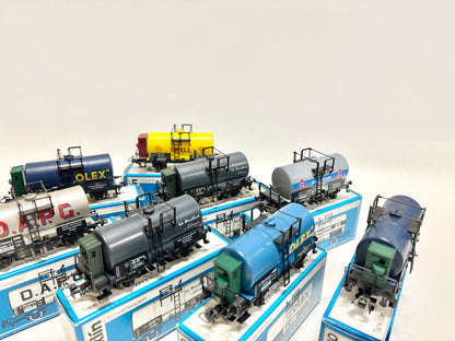 Märklin 4683 4682 4676 4675 4674 8x Kesselwagen DR AC H0