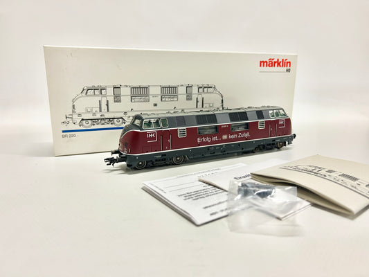 Märklin 01505 Diesellok Br 220 SoMo "IHK Erfolg ist kein Zufall" DB AC H0