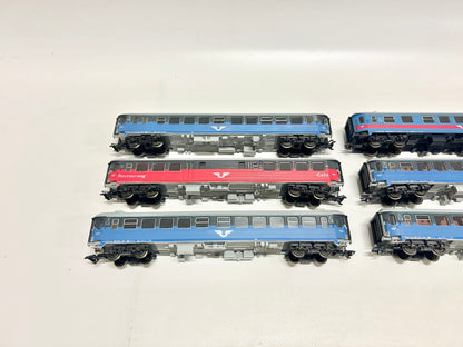 Märklin 6x Schwedische Personenwagen Konvolut H0