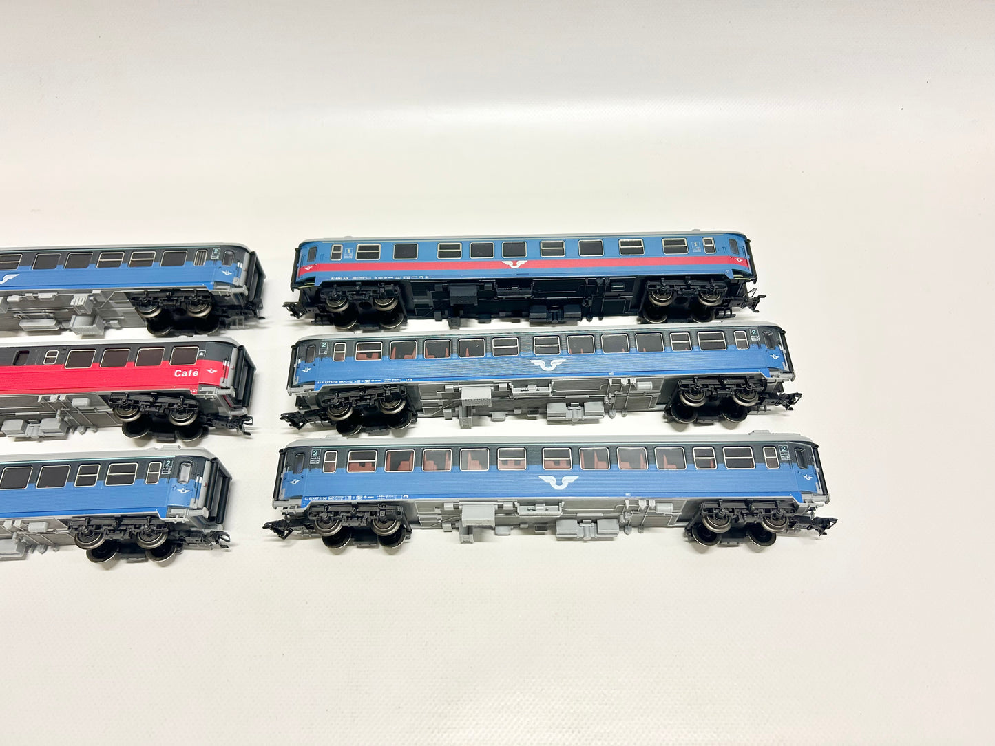 Märklin 6x Schwedische Personenwagen Konvolut H0
