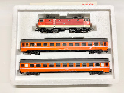 Märklin 2843 Zugpackung "150 Jahre Eisenbahn in Österreich" Personenzug ÖBB AC H0