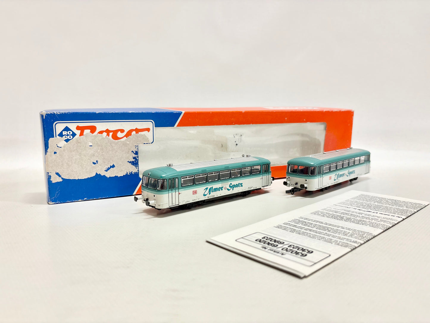 Roco 63023 DSS Dieseltriebwagen Br 798 + 998 "Ulmer Spatz" DB DC H0