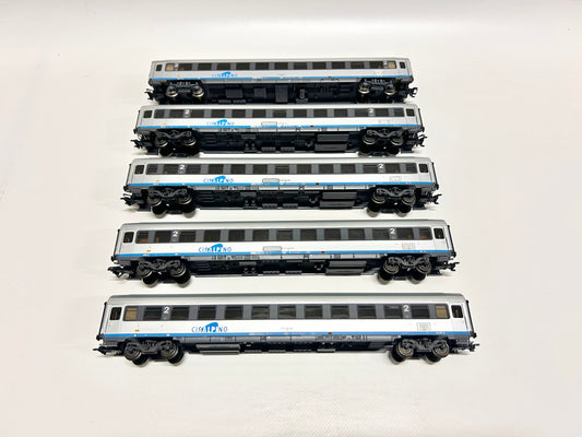 Märklin 5x 41897 Cisalpino Personenwagen Konvolut H0