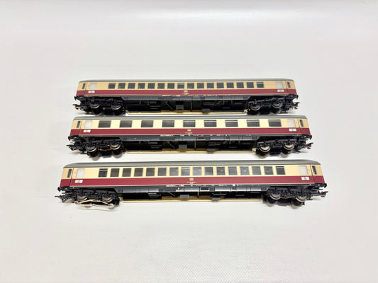 Märklin 3x Personenwagen TEE Rheinpfeil mit Innenbeleuchtung DB H0
