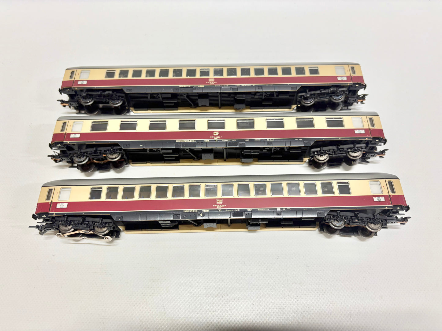 Märklin 3x Personenwagen TEE Rheinpfeil mit Innenbeleuchtung DB H0