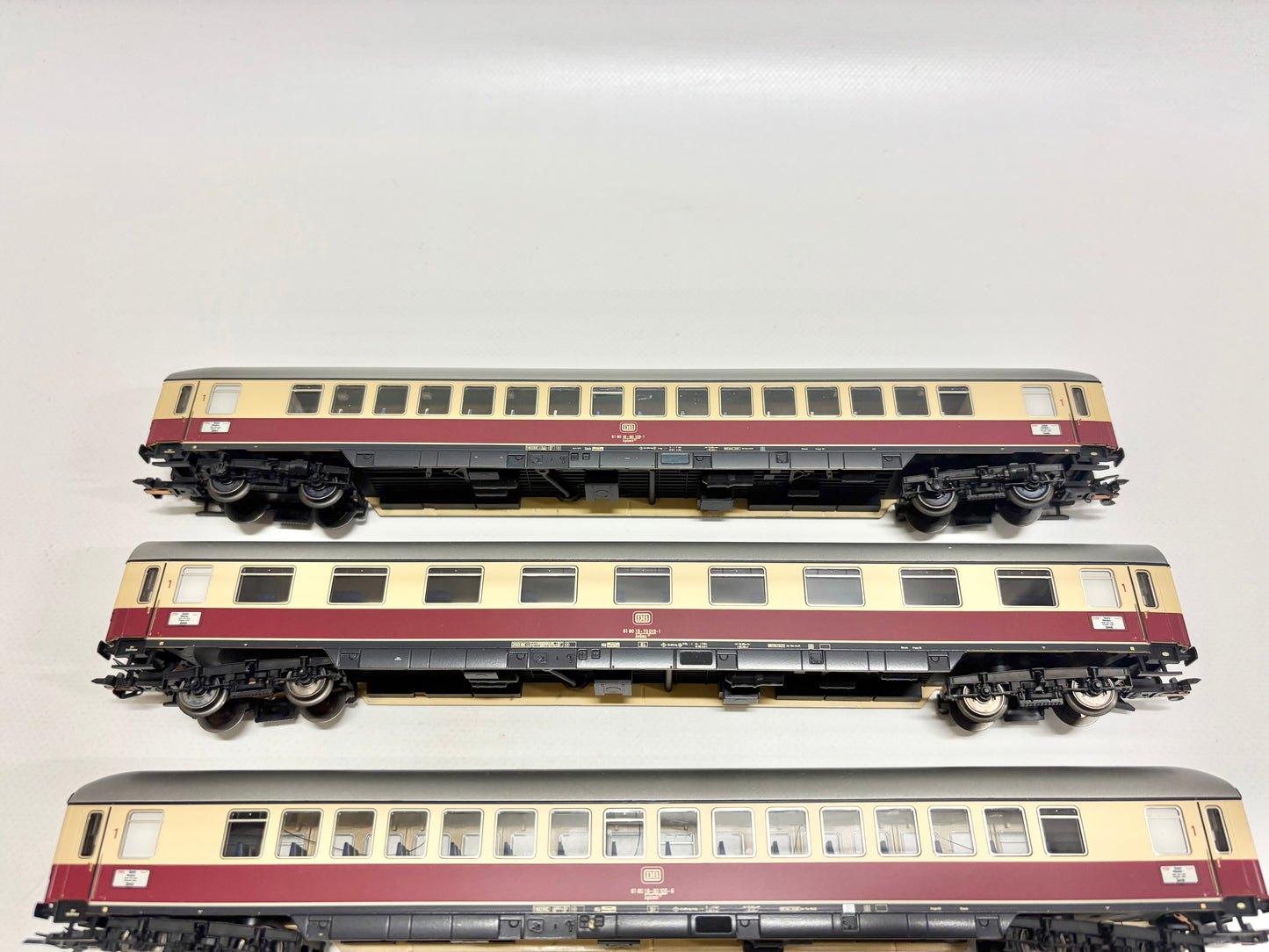 Märklin 3x Personenwagen TEE Rheinpfeil mit Innenbeleuchtung DB H0
