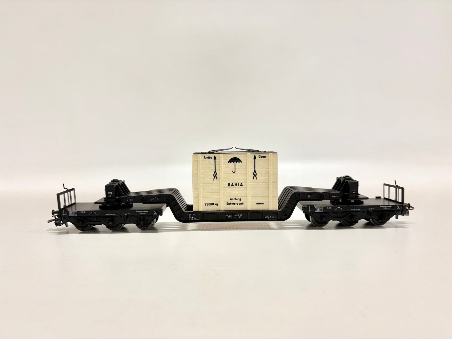 Märklin 4618 Schwerlastwagen mit Transportkiste DB AC H0