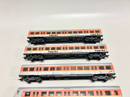 Märklin 4x S-Bahn Personenwagen mit Steuerwagen H0 4106 usw.