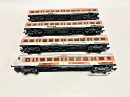 Märklin 4x S-Bahn Personenwagen mit Steuerwagen H0 4106 usw.