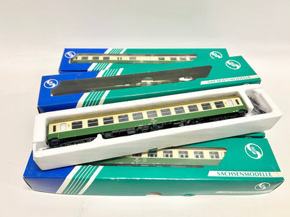 Sachsenmodelle 14418 14424 14415 14421 5x Halberstädter Personenwagen H0