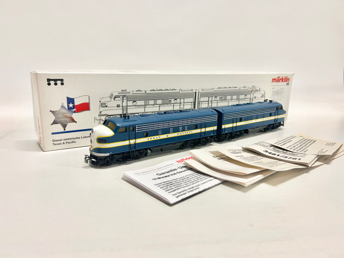 Märklin 3481 Digital Diesel-elektrische Lok GM EMD F7 Texas Pacific USA AC H0