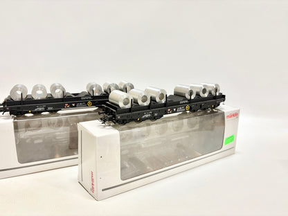 Märklin 00778-03 2x Schwerlastwagen mit Coil DB AC H0