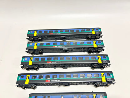 Roco 44496 usw. SBB Interregio-Einheitswagen Konvolut H0