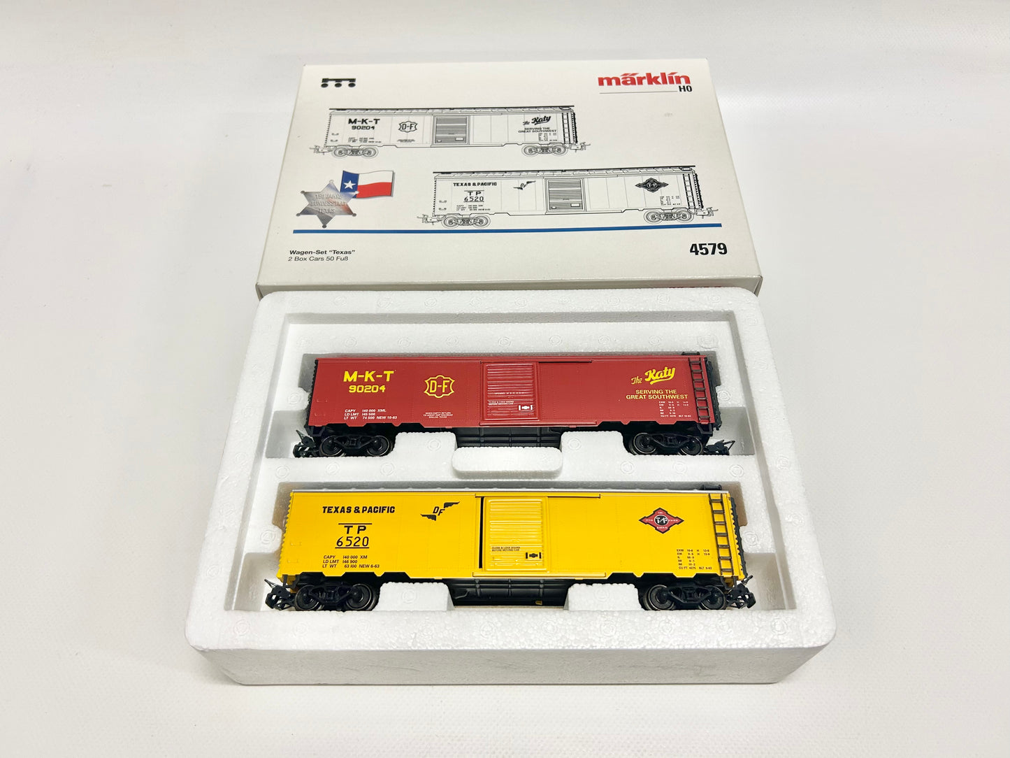 Märklin 4579 Wagen-Set Texas Box Cars 50 Fuß USA AC H0