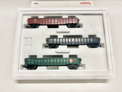 Märklin 4583 Wagen-Set Texas mit 3 Gondolas Güterwagen USA AC H0