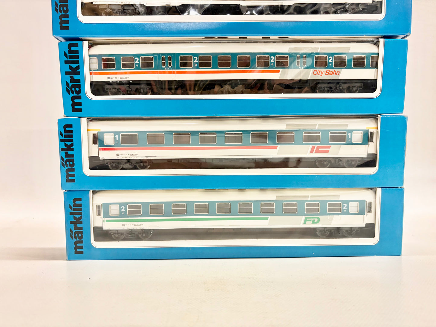 Märklin 4220 4221 4222 4223 Wagen-Set Personenwagen "CityBahn" DB AC H0