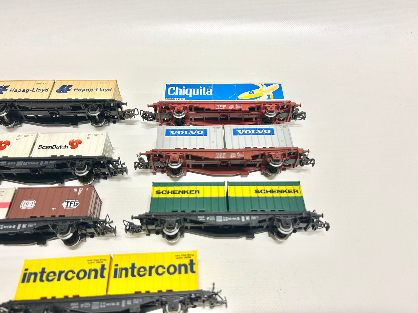 Märklin 7x Containerwagen Güterwagen Konvolut H0