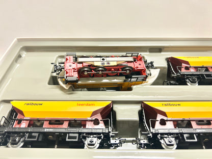 Märklin 2845 Zugpackung Gleisbauzug Railbouw Leerdam Diesellok mit Schüttgutwagen AC H0