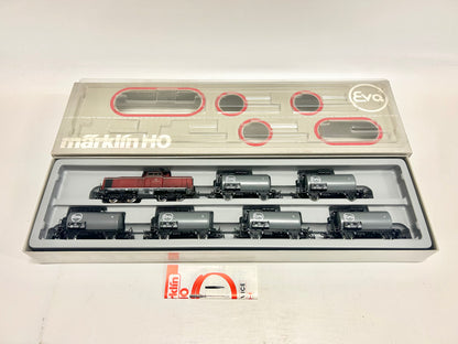 Märklin 2855 Zugpackung Diesellok Br 212 mit Eva-Kesselwagen DB AC H0