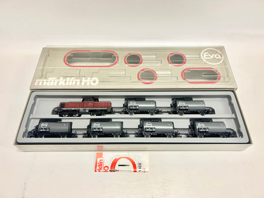 Märklin 2855 Zugpackung Diesellok Br 212 mit Eva-Kesselwagen DB AC H0