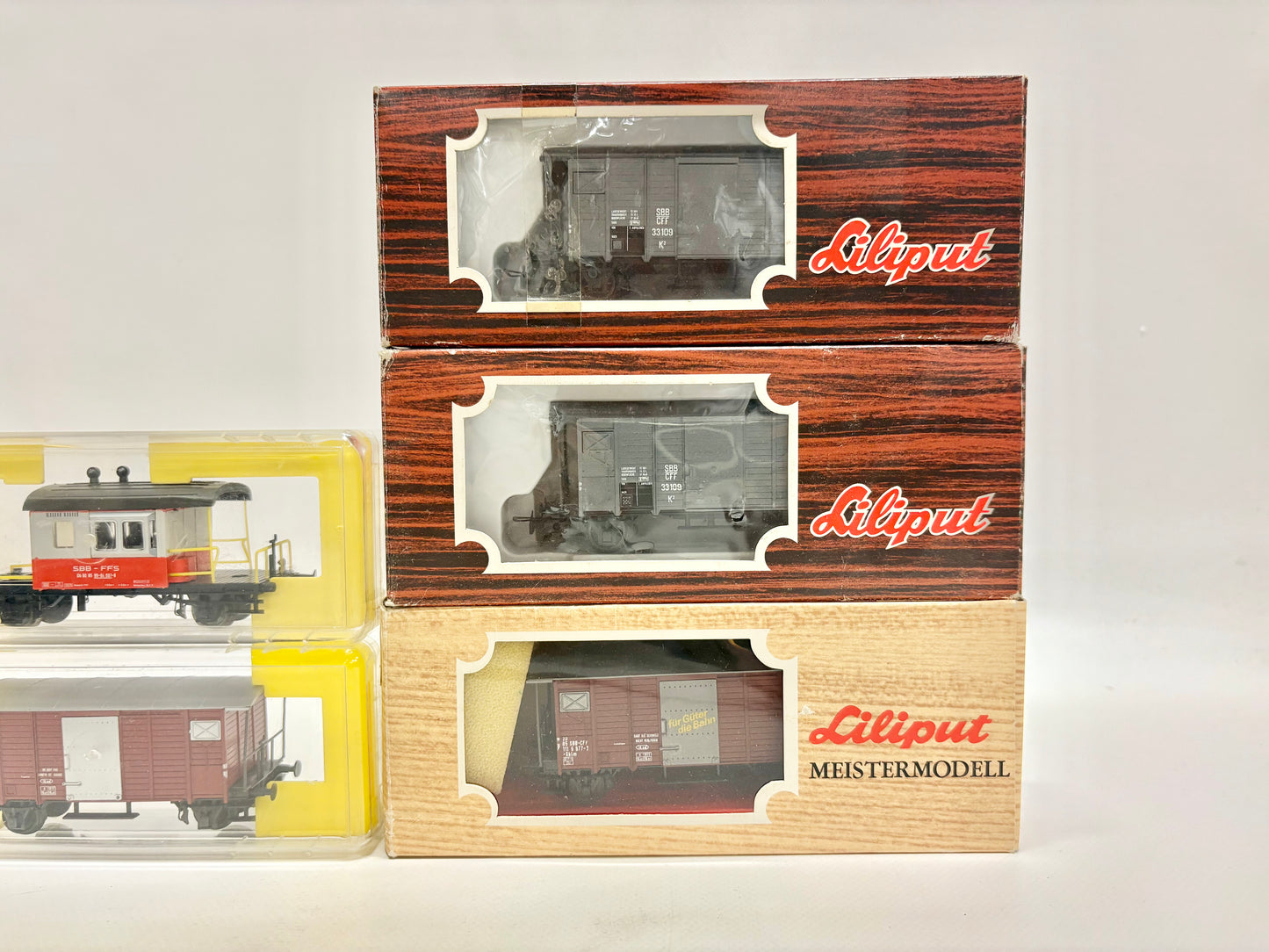 Liliput 20550 24756 247P 24554 Güterwagen SBB H0