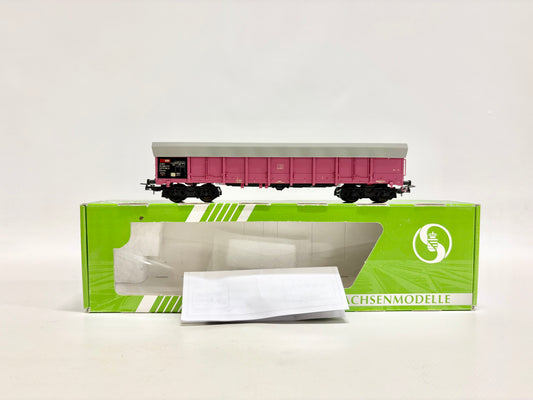 Sachsenmodelle 16138 Offener Güterwagen Eanos pink mit Plane SBB H0