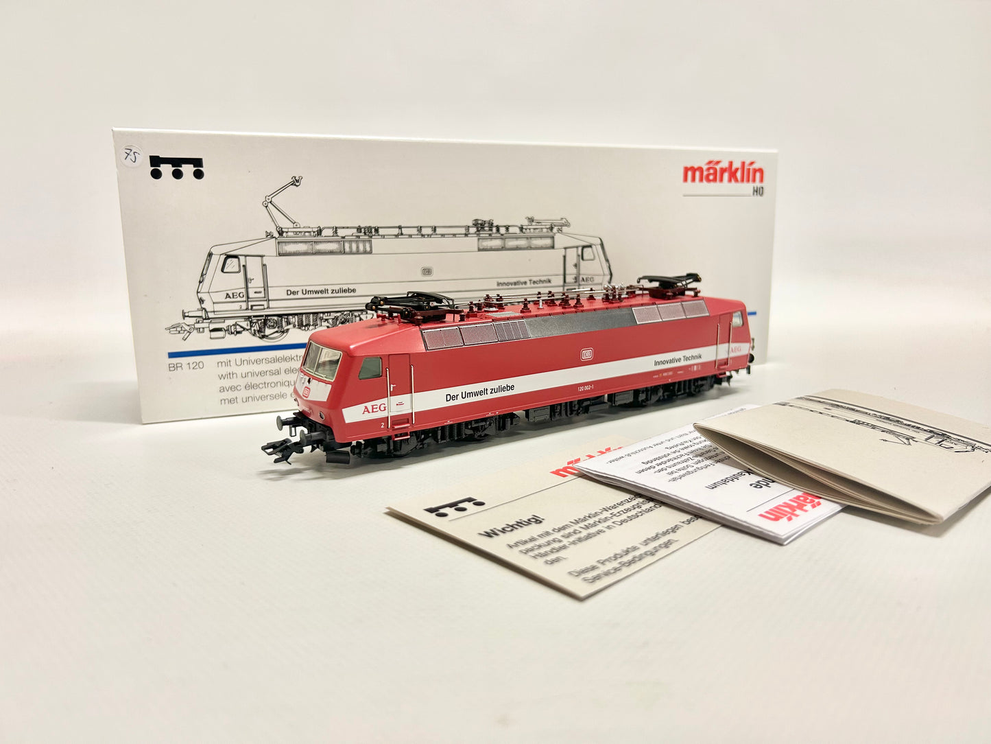 Märklin 3454 Digital E-Lok Br 120 002-1 "AEG" DB AC H0