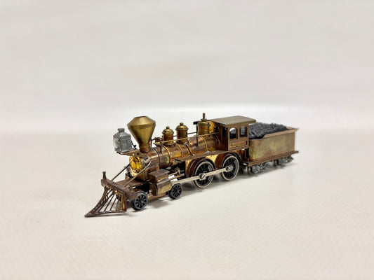 Messing Western Dampflokomotive DC H0 USA Brass