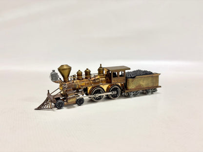 Messing Western Dampflokomotive DC H0 USA Brass