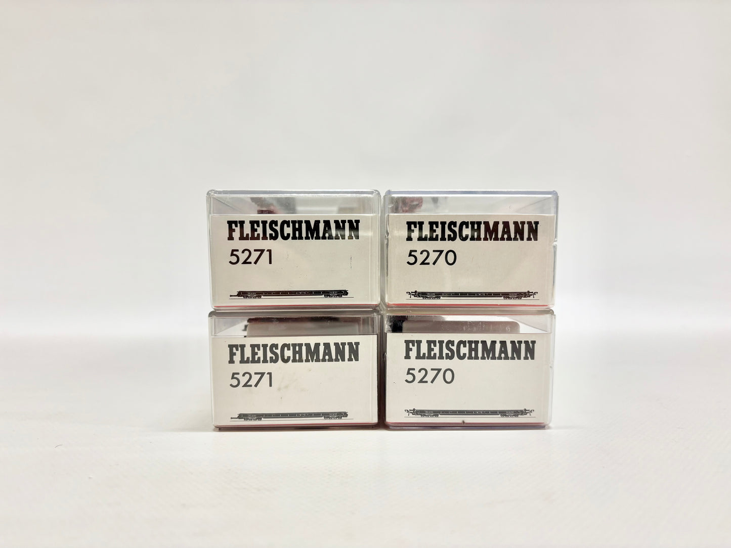 Fleischmann 5270 4x Niederflurwagen Rollende Landstraße H0