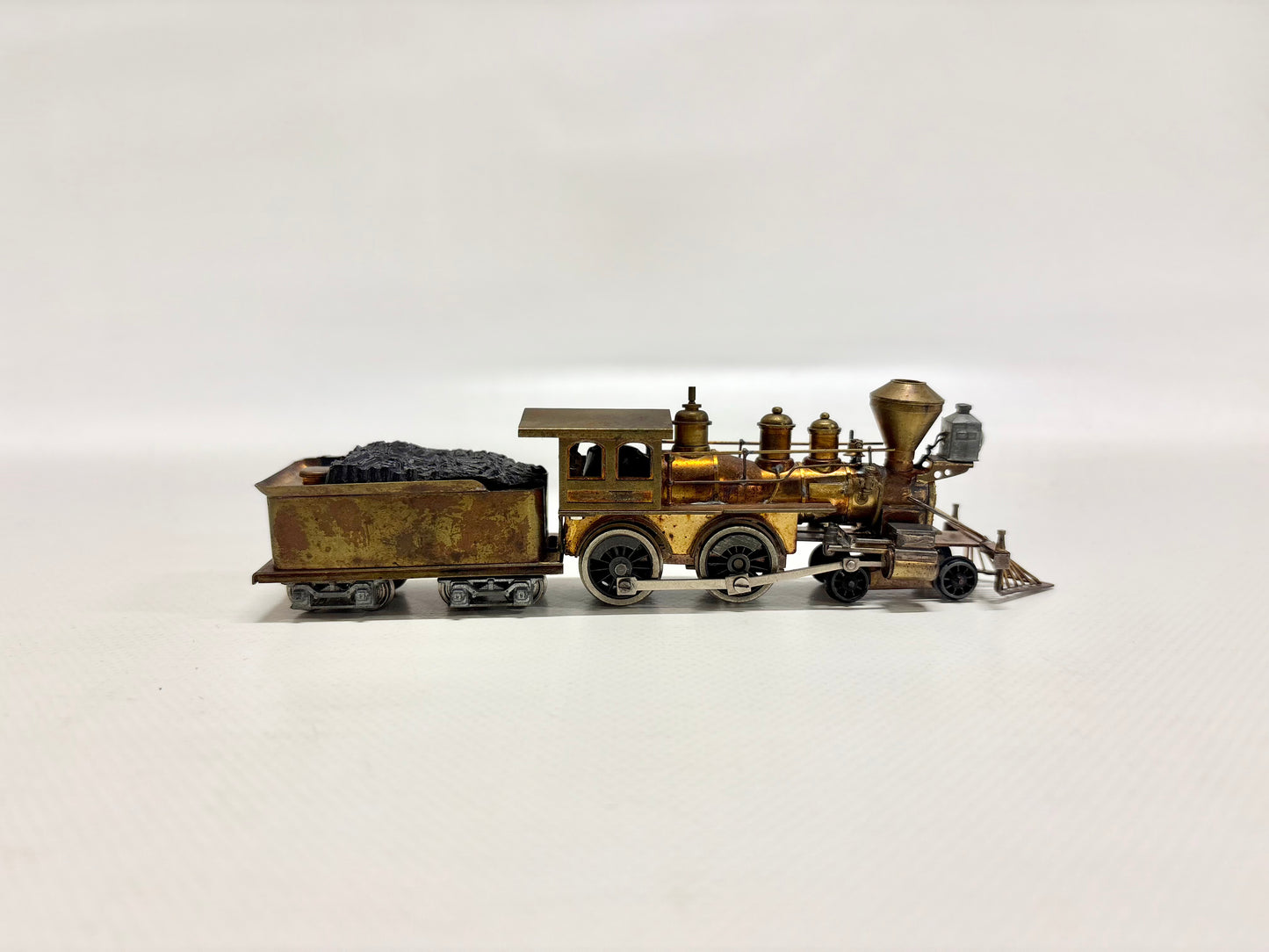 Messing Western Dampflokomotive DC H0 USA Brass