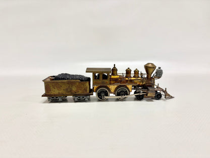 Messing Western Dampflokomotive DC H0 USA Brass
